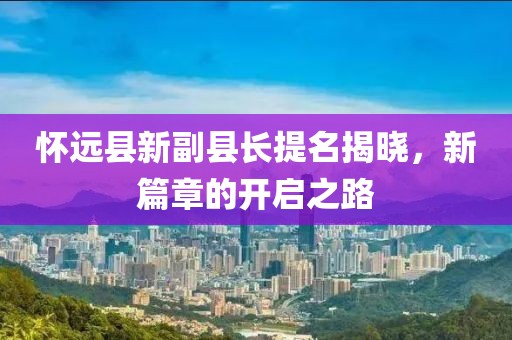 怀远县最新副县长提名，多维度视角下的审视与关注